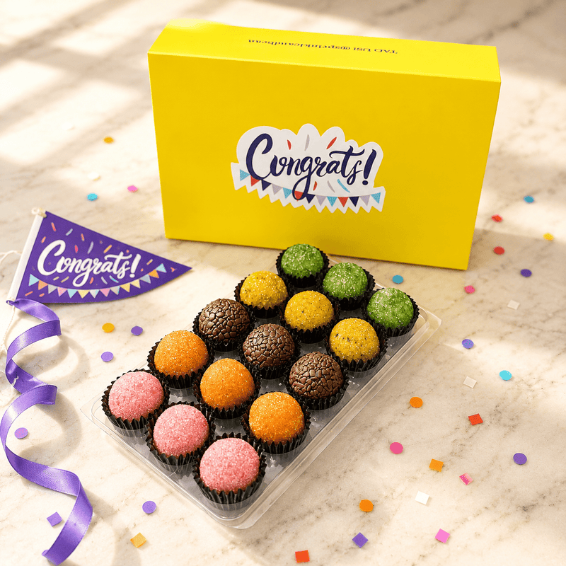 Congrats Fruit Assortment Brigadeiros — handcrafted Brazilian brigadeiro gift