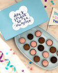 Don't Forget to be Awesome - Chocolate + Strawberries Brigadeiros