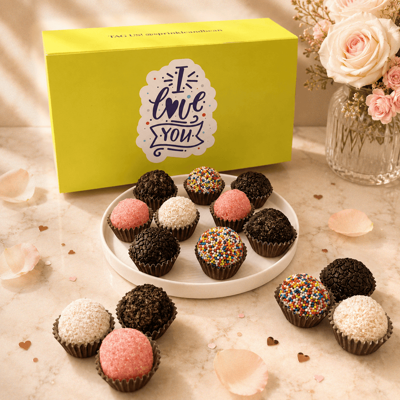 I Love You Classic Celebration Brigadeiros — handcrafted Brazilian brigadeiro gift