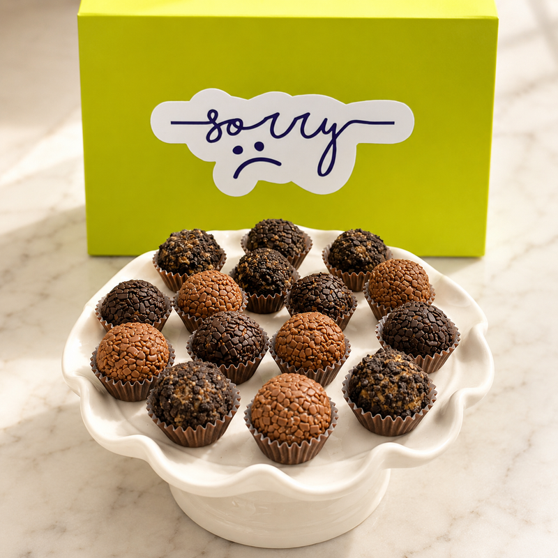 I'm Sorry Chocolate Lovers Brigadeiros — handcrafted Brazilian brigadeiro gift