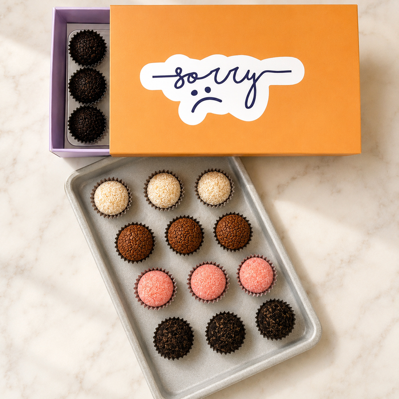 I'm Sorry Classic Brigadeiros — handcrafted Brazilian brigadeiro gift