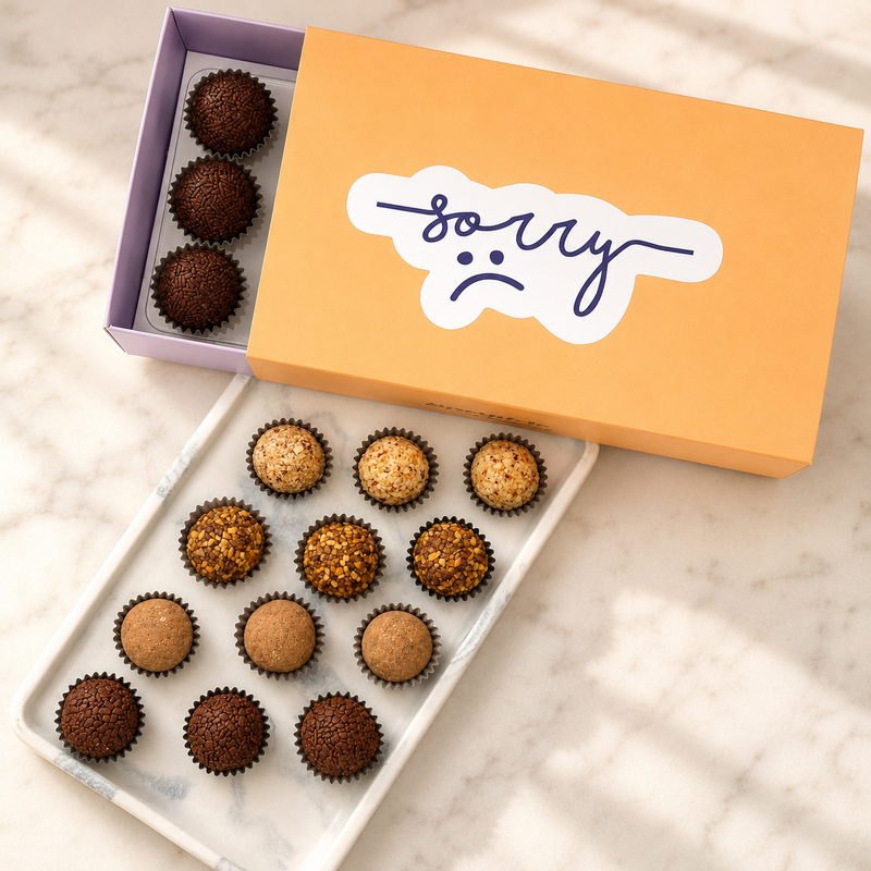 I'm Sorry Specialty Assortment Brigadeiros — handcrafted Brazilian brigadeiro gift