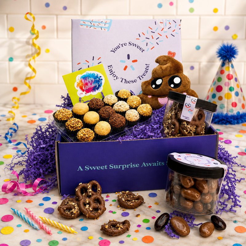 Nuts About Your Birthday — handcrafted Brazilian brigadeiro birthday gift