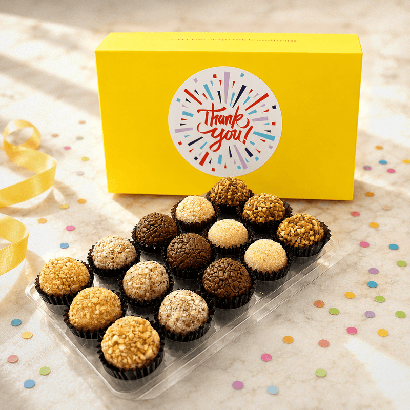 Thank You Nut Assortment Brigadeiros — handcrafted Brazilian brigadeiro gift