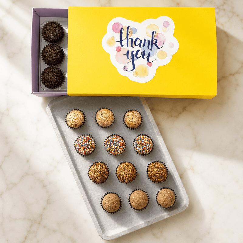 Thank You Specialty Celebration Brigadeiros — handcrafted Brazilian brigadeiro gift