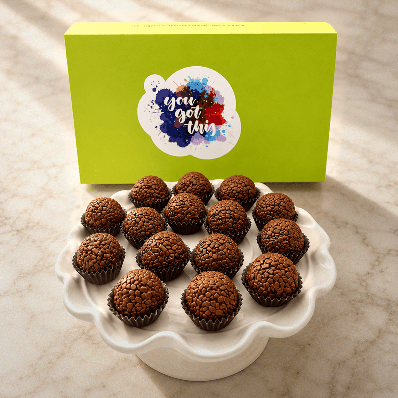 You Got This! Milk Chocolate Brigadeiros — handcrafted Brazilian brigadeiro gift