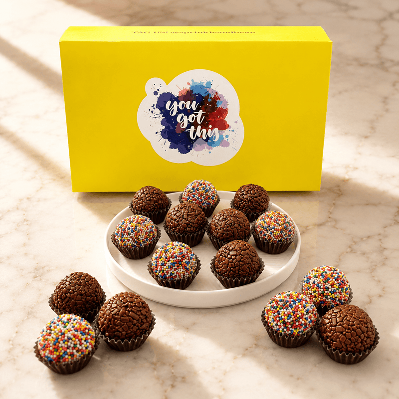 You Got This! Milk Chocolate Celebration Brigadeiros — handcrafted Brazilian brigadeiro gift